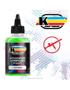 Colore Verde Acido Acrilico Per Aerografo Opaco 50ml