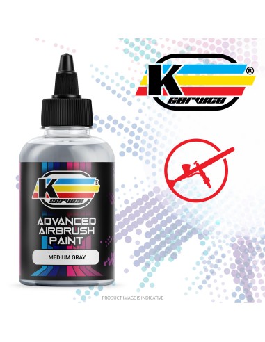 MEDIUM GRAY PROFESSIONAL ACRYLIC AIRBRUSH PAINT...