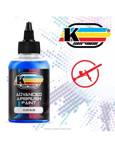 Colore Acrilico Fluorescente Blue ad Acqua per...