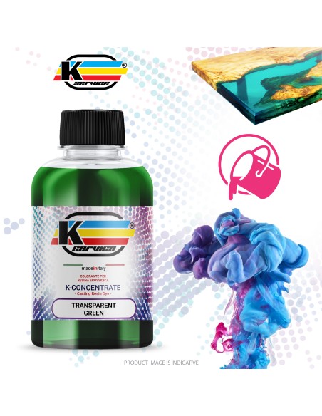 Colore Pigmento Verde Trasparente Per Resina Epossidica 20ml