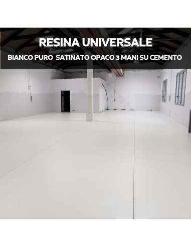 Resina Pavimenti Bianco Puro Medio Opaco Ral...
