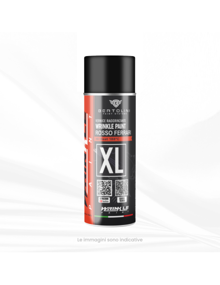 Vernice Raggrinzante Spray Rosso Maserati XL Alta Temperatura Motore - 400ml