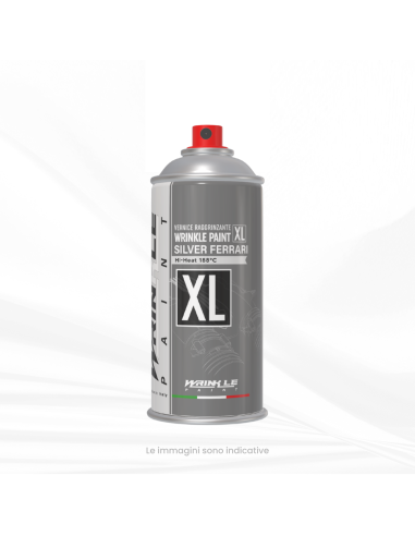 Wrinkle Paint Spray Ferrari Aluminium Silver XL...