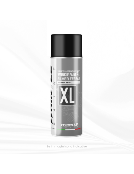 Peinture Vermiculée Gris Argenté Ferrari XL Spray Haute Température Moteur - 400m