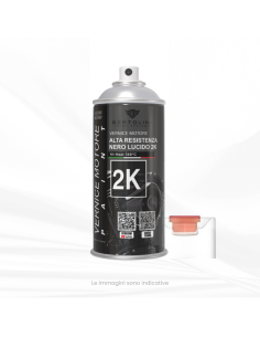 Nero lucido Spray 2K - Vernice Spray Pinze E Motore Alta... 2