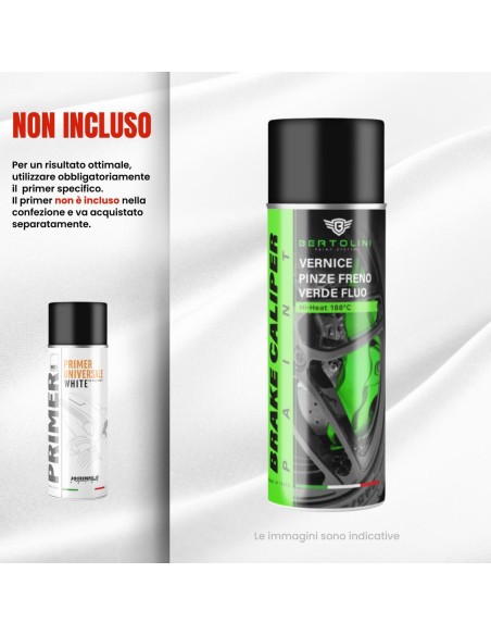 Verde Acido Fluorescente 1K - Vernice Spray Pinze Freno Alta Temperatura - 400ml