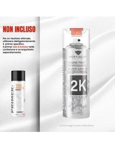 GRIGIO METALLIZZATO 2K Spray Alta Temperatura Per Motori... 2
