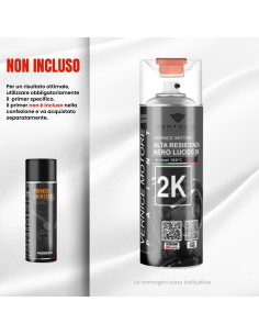NERO LUCIDO 2K - Vernice Motore Alta Temperatura Spray -... 2