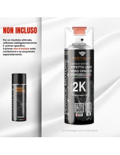 NERO OPACO 2K - Vernice Motore Alta Temperatura Spray -... 2