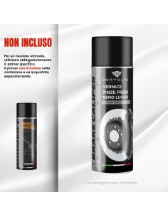 Nero Lucido - Vernice Spray Pinze Freno Alta Temperatura  1K 2