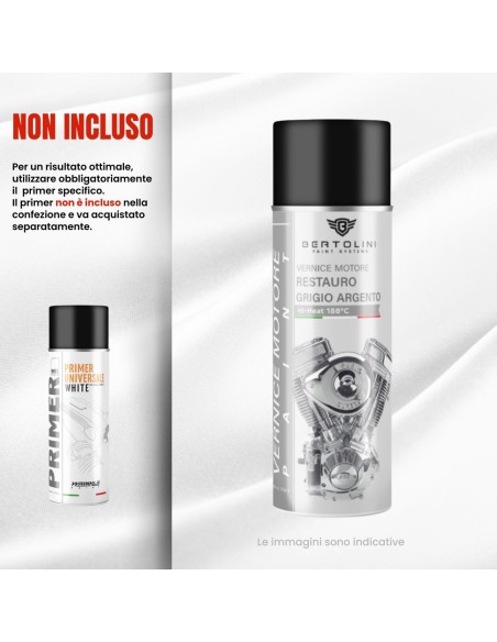 GRIS METALIZADO DE ÉPOCA 1K - Pintura para Motor en Spray Alta Temperatura - 400ml