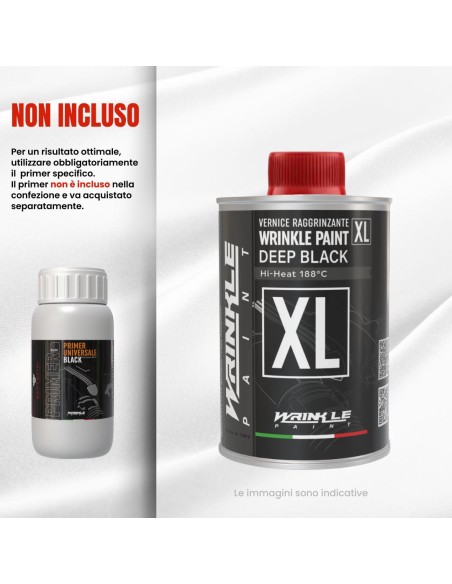 Wrinkle-Lack XL Schwarz Ferrari Hochtemperatur-Motor - 500gr